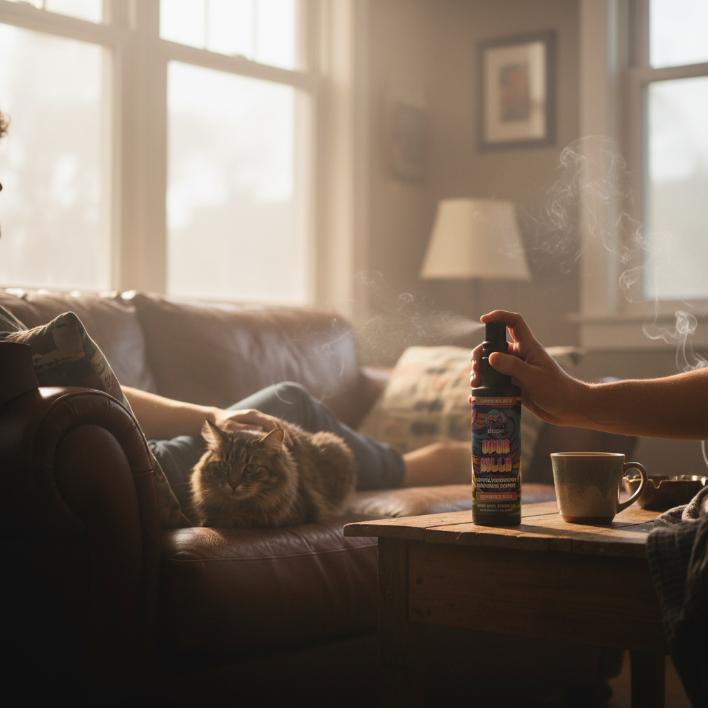 Illustration for When smoke odor mixes with pets (the combo nobody asked for)