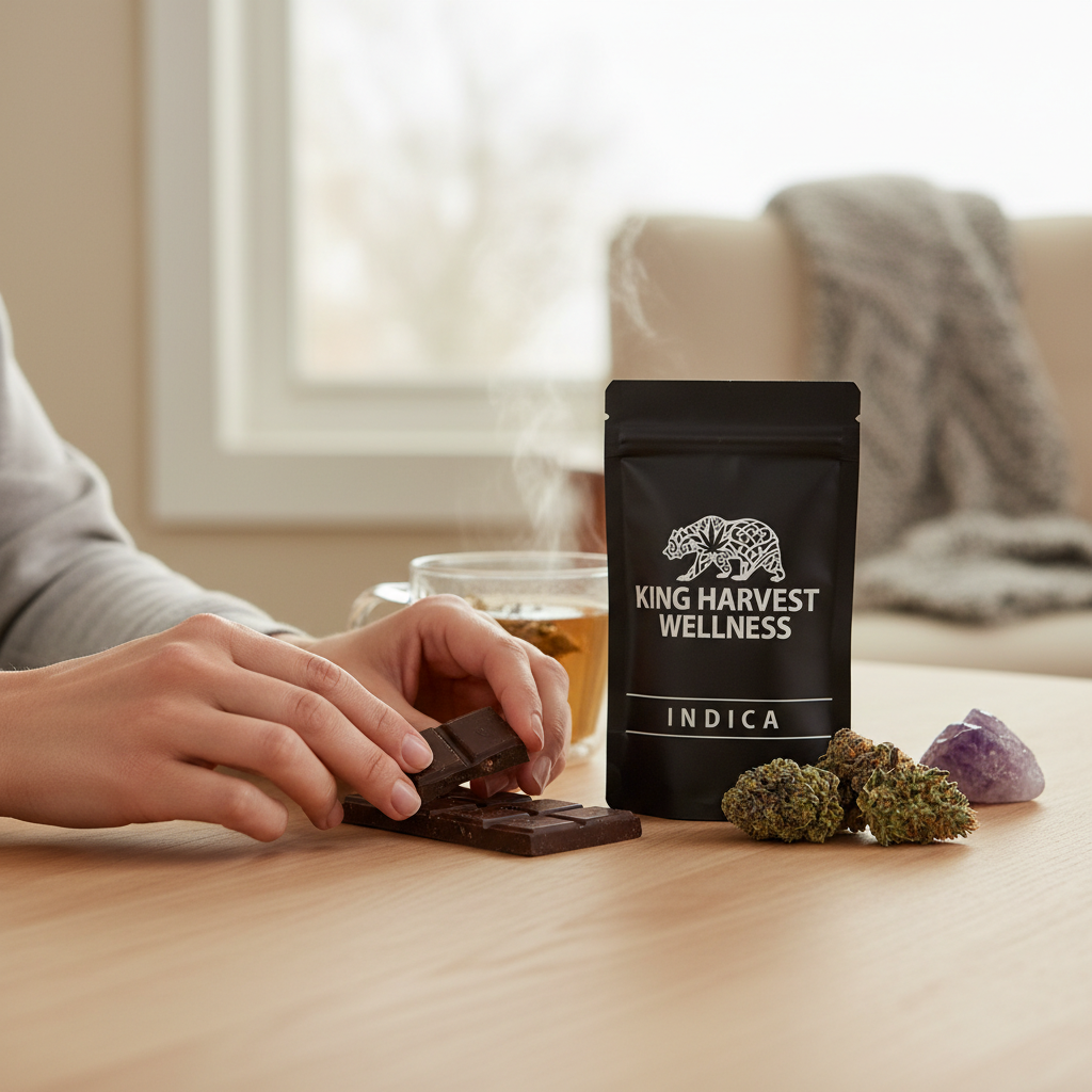 Illustration for What Makes the Unwind Indica Chocolate Bar a Go-To for Relaxation?