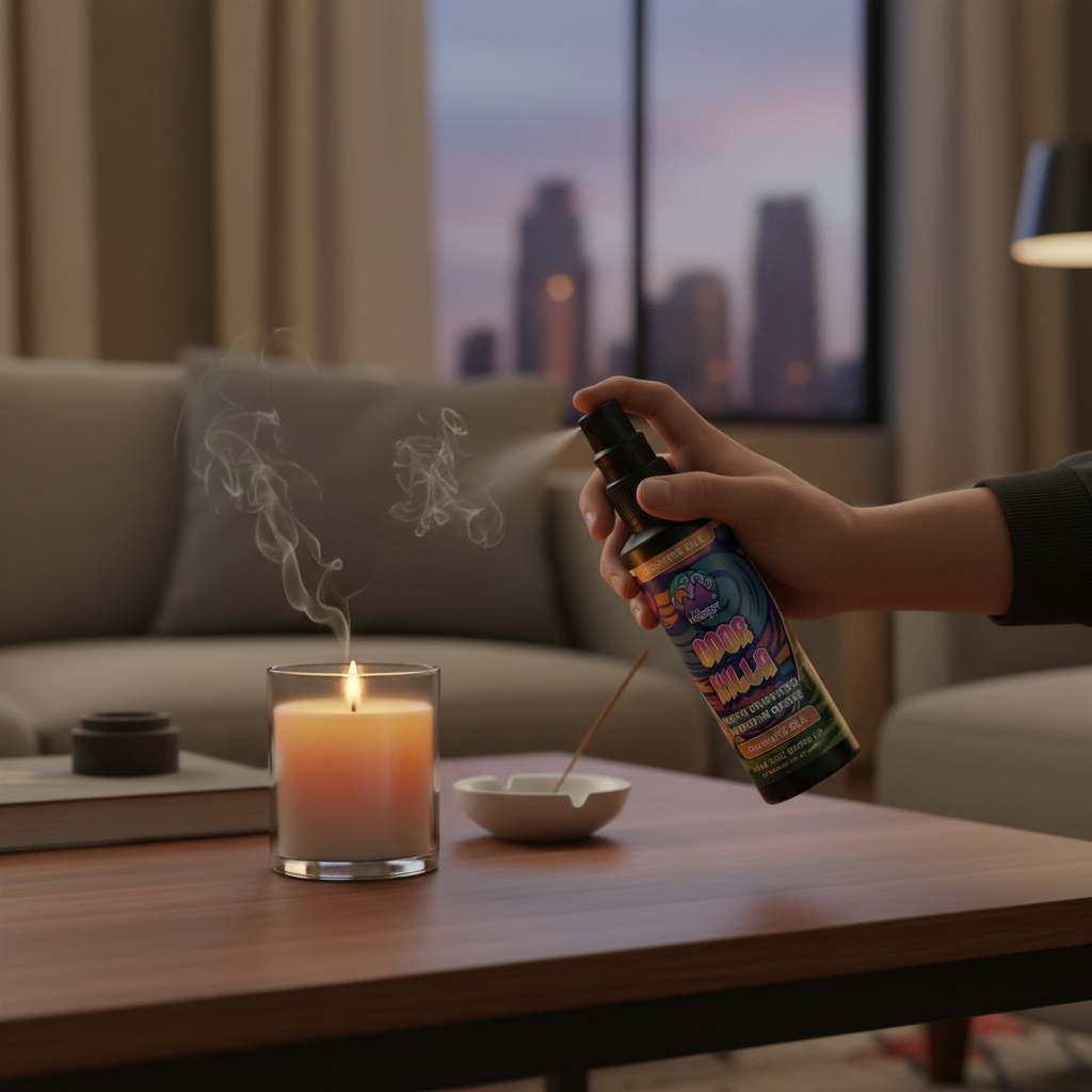 Illustration for How to Use Odor Killing Candles for Maximum Smoke Control