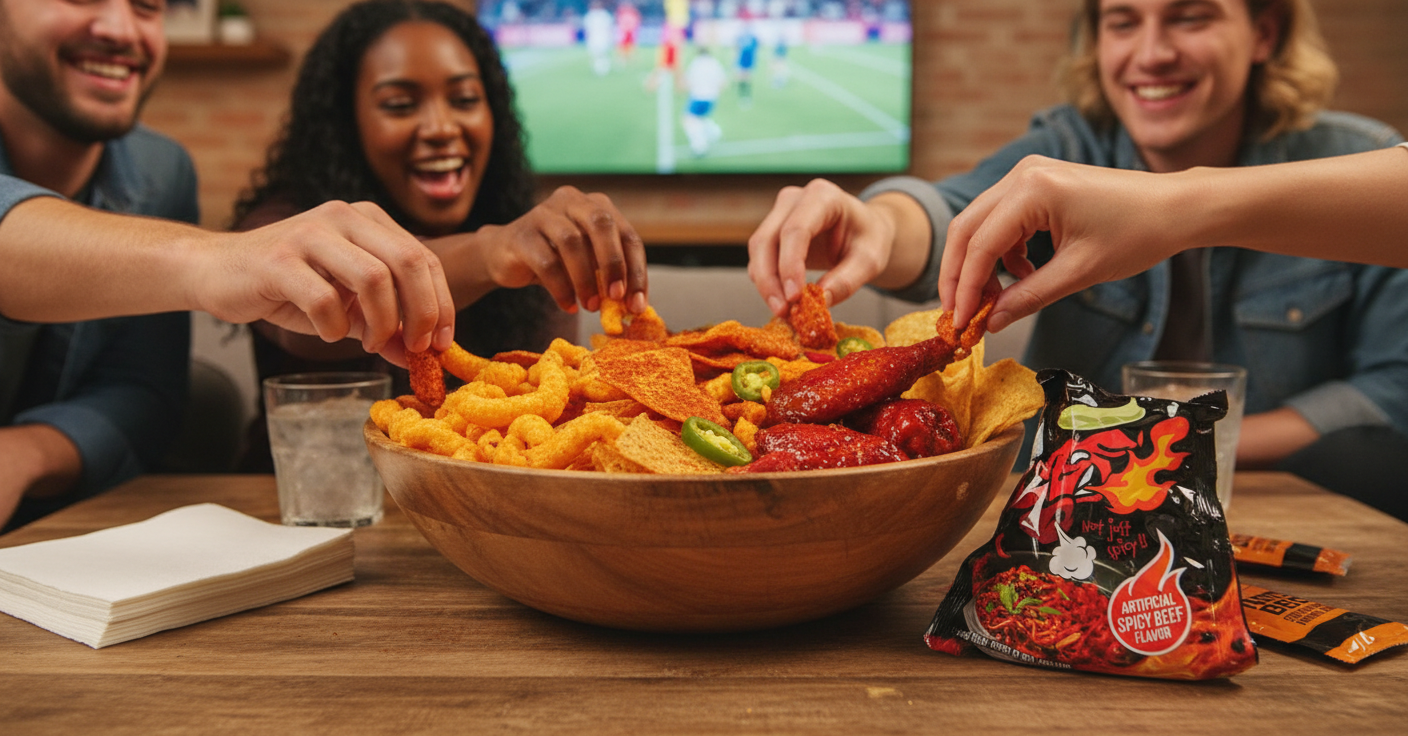 Illustration for Why spicy snacks win on game day (and why guests remember them)